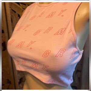 GRMY- pink crop tank top NWOT